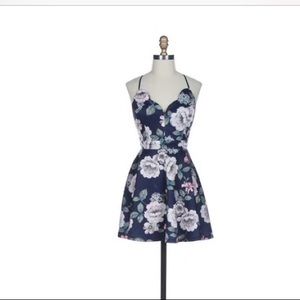 Floral skater dress from dry goods
